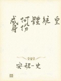 成何体统皇上的身份