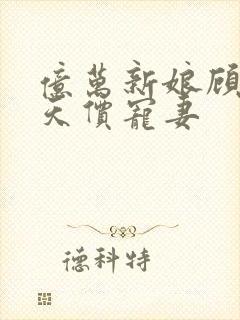 亿万新娘顾少的天价宠妻