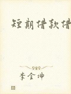 短期借款借贷方