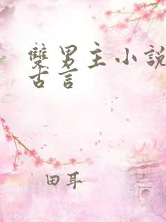 双男主小说推荐古言