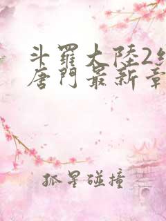 斗罗大陆2绝世唐门最新章节小说