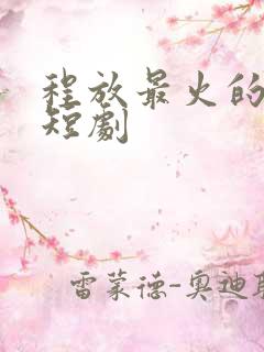 程放最火的5部短剧