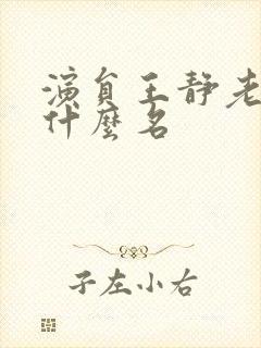 演员王静老公叫什么名