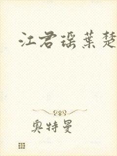 江君瑶叶楚小说