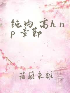 纯肉 高h np 章节