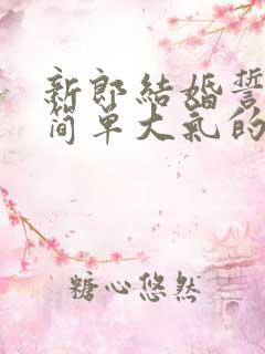 新郎结婚誓词最简单大气的