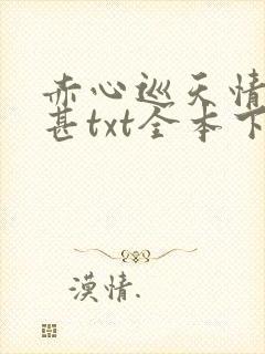 赤心巡天情何以甚txt全本下载