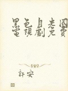 黑色月光国语版电视剧免费观看在线