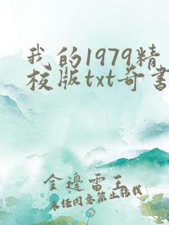 我的1979精校版txt奇书