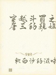 穿越斗罗之我是唐三的亲姐姐