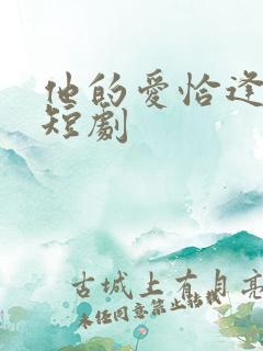 他的爱恰逢其时短剧