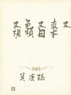 又色又爽又黄的视频日本