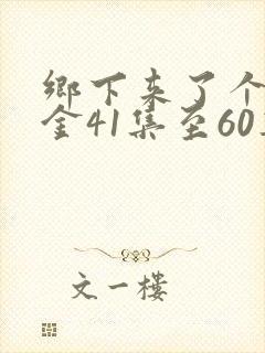 乡下来了个真千金41集至60集短剧