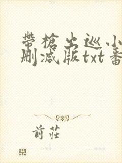 带枪出巡小说未删减版txt番外