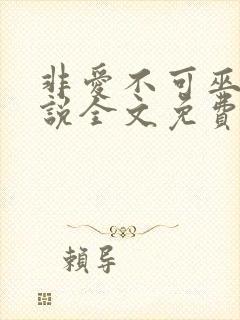 非爱不可巫哲小说全文免费阅读