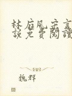 林庭风宋言汐小说免费阅读全文无弹窗