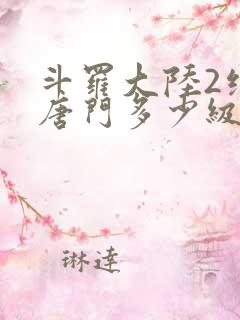 斗罗大陆2绝世唐门多少级