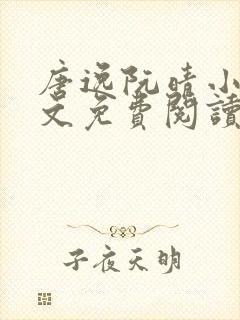 唐逸阮晴小说全文免费阅读最新章节