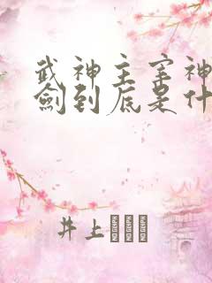 武神主宰神秘锈剑到底是什么