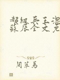 超级兵王混都市苏辰全文免费阅读