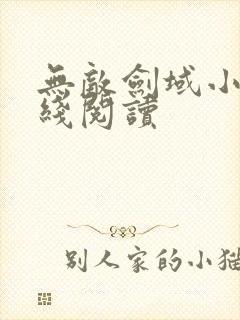 无敌剑域小说在线阅读