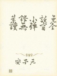 叶锋小说免费阅读无弹窗全文