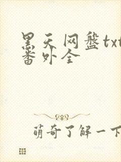 黑天网盘txt番外全