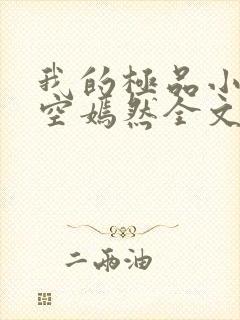 我的极品小姨司空嫣然全文免费阅读