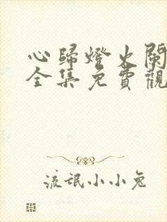 心归灯火阑珊处全集免费观看