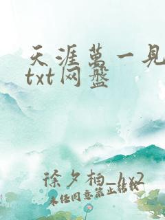 天涯万一见温柔txt网盘