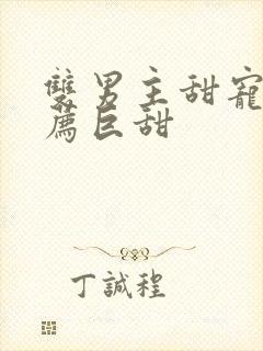 双男主甜宠文推荐巨甜