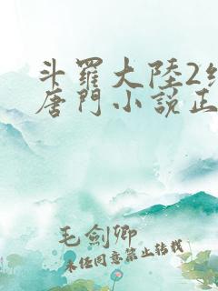 斗罗大陆2绝世唐门小说正版
