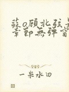 苏o顾北弦最新章节无弹窗笔趣阁