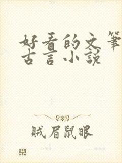 好看的文笔好的古言小说