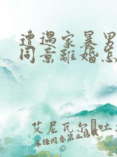 遭遇家暴男方不同意离婚怎么办?