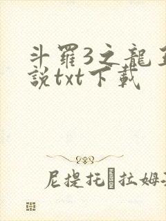 斗罗3之龙王传说txt下载
