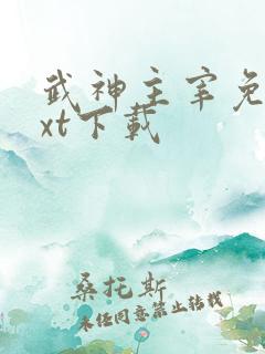 武神主宰免费txt下载