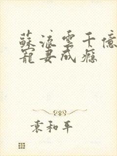 苏流云千亿总裁宠妻成瘾