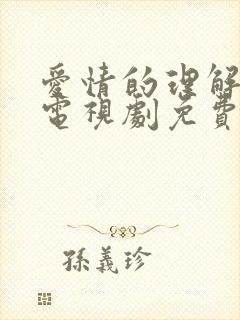 爱情的理解在线电视剧免费观看