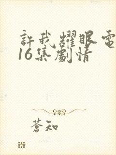 许我耀眼电视剧16集剧情