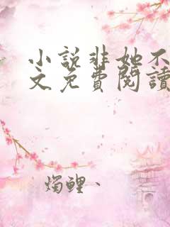 小说非她不可全文免费阅读