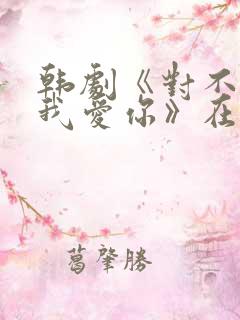 韩剧《对不起,我爱你》在线观看