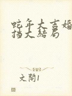 蛇年大吉婚不可挡大结局