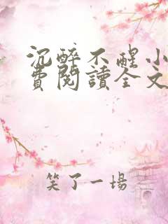 沉醉不醒小说免费阅读全文无弹窗