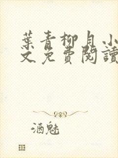 叶青柳月小说全文免费阅读无弹窗