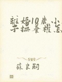 离婚10岁小孩子抚养权怎么判定