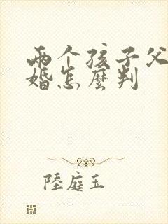 两个孩子父母离婚怎么判