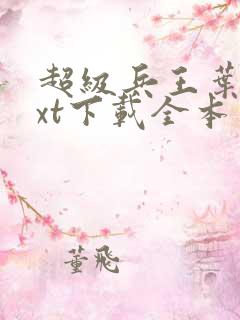 超级兵王叶谦txt下载全本