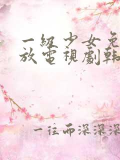 一级少女免费播放电视剧韩剧大全在线观看