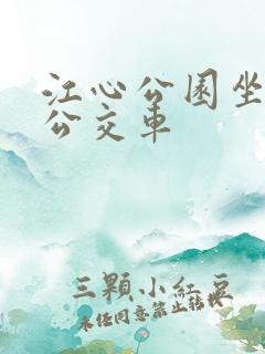 江心公园坐几路公交车